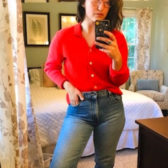 Liz Claiborne Button-Up Sweater - Picture 1 of 4